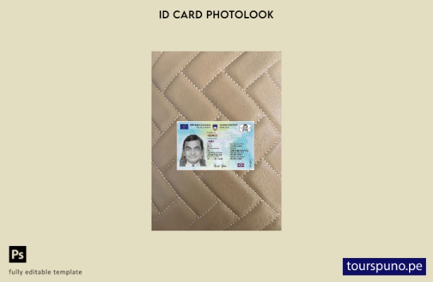 listo para imprimir tarjeta de identificación de Eslovenia presente plantilla fr